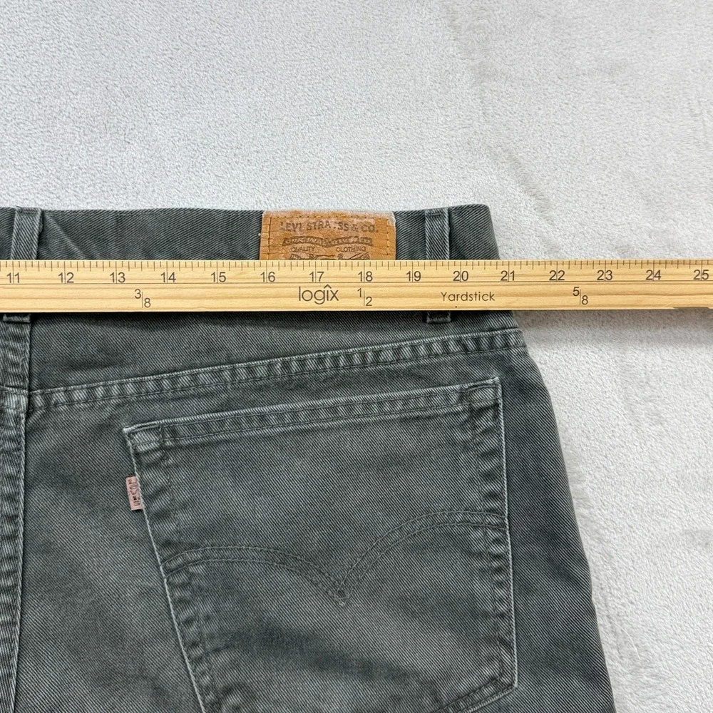 Vintage Levi's 540 Relaxed Fit Jeans Mens 42x36 Olive Green Straight Denim Y2K